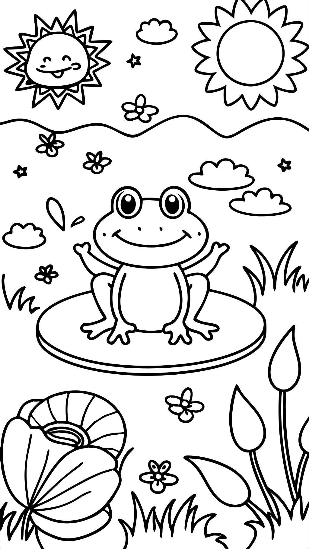 coloriages sans grenouille